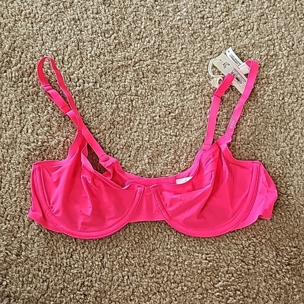 Aerie Hot Pink 36B Smoothez Mesh Unlined Underwire Bra